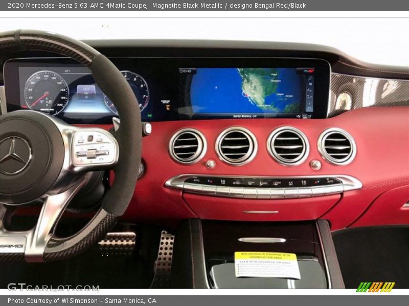 Magnetite Black Metallic / designo Bengal Red/Black 2020 Mercedes-Benz S 63 AMG 4Matic Coupe