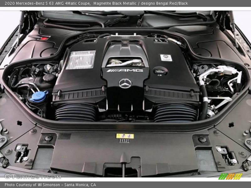 Magnetite Black Metallic / designo Bengal Red/Black 2020 Mercedes-Benz S 63 AMG 4Matic Coupe