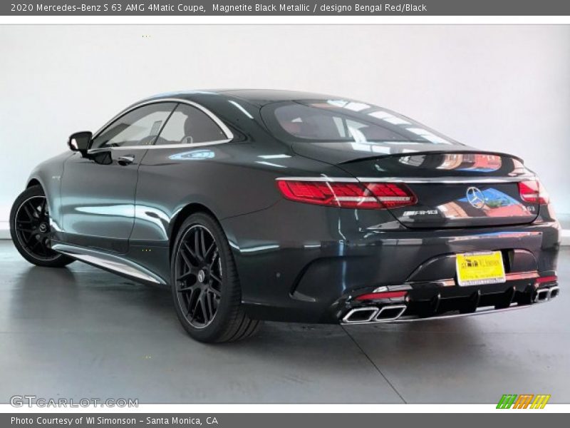 Magnetite Black Metallic / designo Bengal Red/Black 2020 Mercedes-Benz S 63 AMG 4Matic Coupe