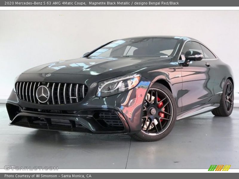 Magnetite Black Metallic / designo Bengal Red/Black 2020 Mercedes-Benz S 63 AMG 4Matic Coupe