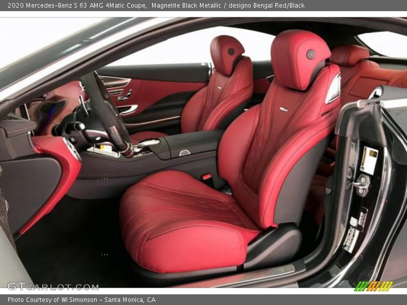 Magnetite Black Metallic / designo Bengal Red/Black 2020 Mercedes-Benz S 63 AMG 4Matic Coupe