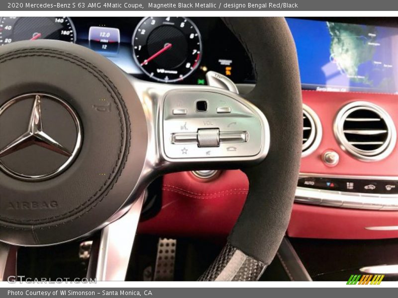 Magnetite Black Metallic / designo Bengal Red/Black 2020 Mercedes-Benz S 63 AMG 4Matic Coupe