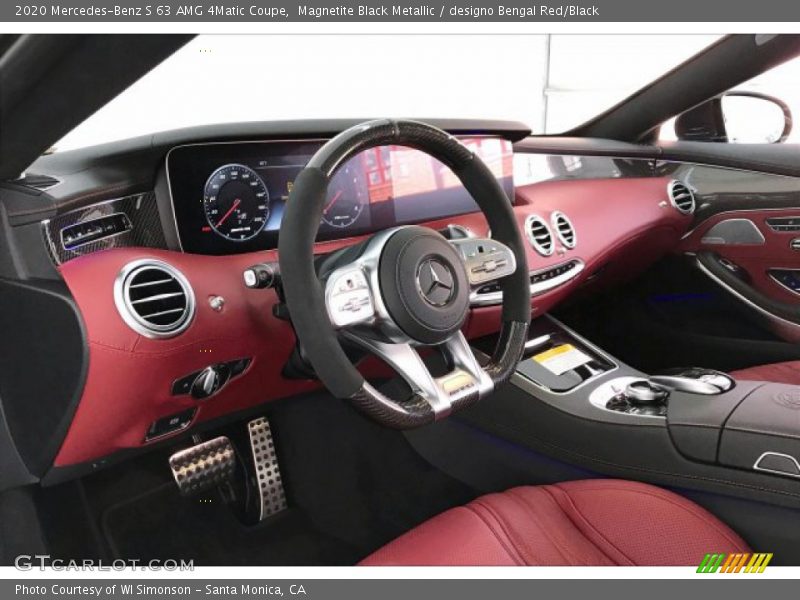 Magnetite Black Metallic / designo Bengal Red/Black 2020 Mercedes-Benz S 63 AMG 4Matic Coupe