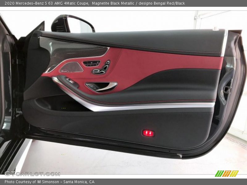 Magnetite Black Metallic / designo Bengal Red/Black 2020 Mercedes-Benz S 63 AMG 4Matic Coupe