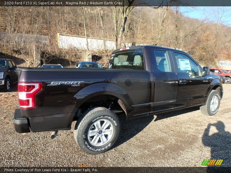 Magma Red / Medium Earth Gray 2020 Ford F150 XL SuperCab 4x4