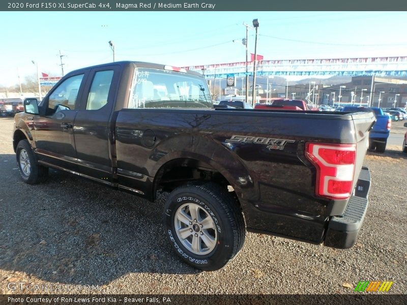 Magma Red / Medium Earth Gray 2020 Ford F150 XL SuperCab 4x4