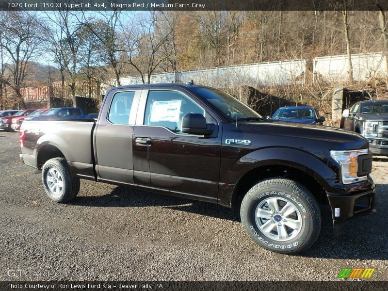 Magma Red / Medium Earth Gray 2020 Ford F150 XL SuperCab 4x4