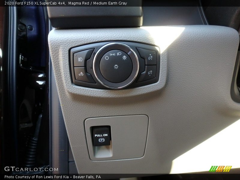 Controls of 2020 F150 XL SuperCab 4x4