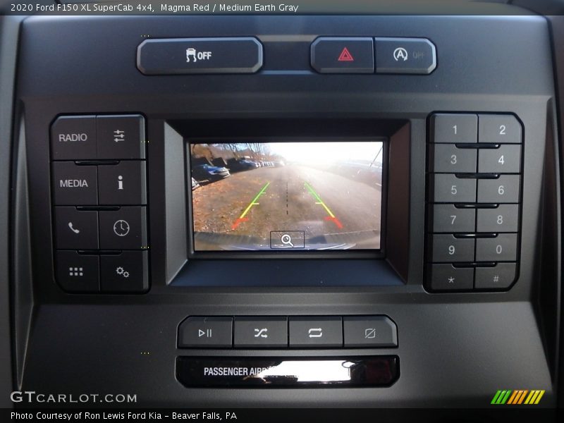 Controls of 2020 F150 XL SuperCab 4x4