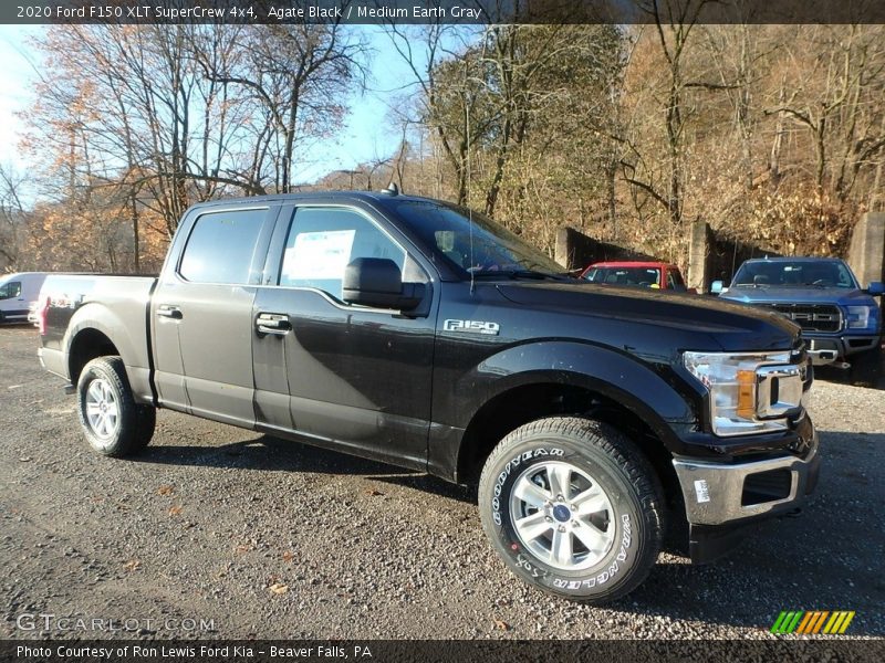 Agate Black / Medium Earth Gray 2020 Ford F150 XLT SuperCrew 4x4