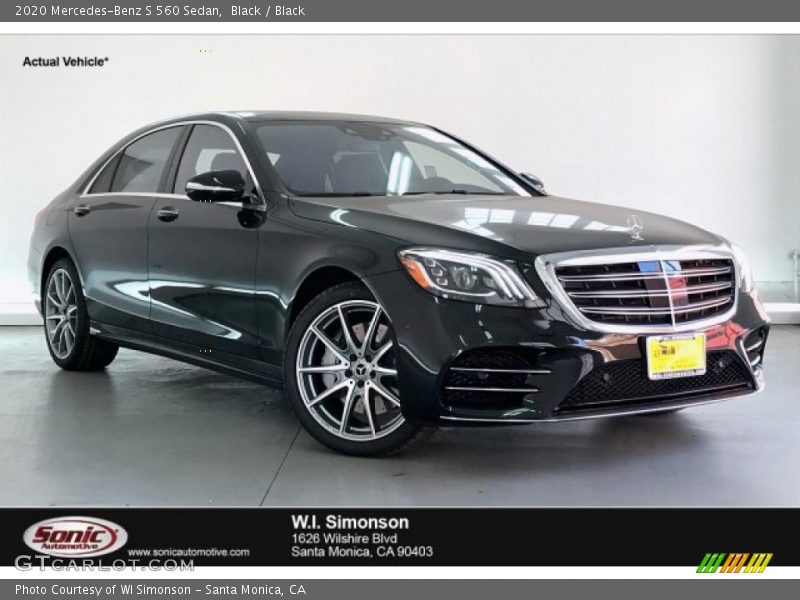 Black / Black 2020 Mercedes-Benz S 560 Sedan
