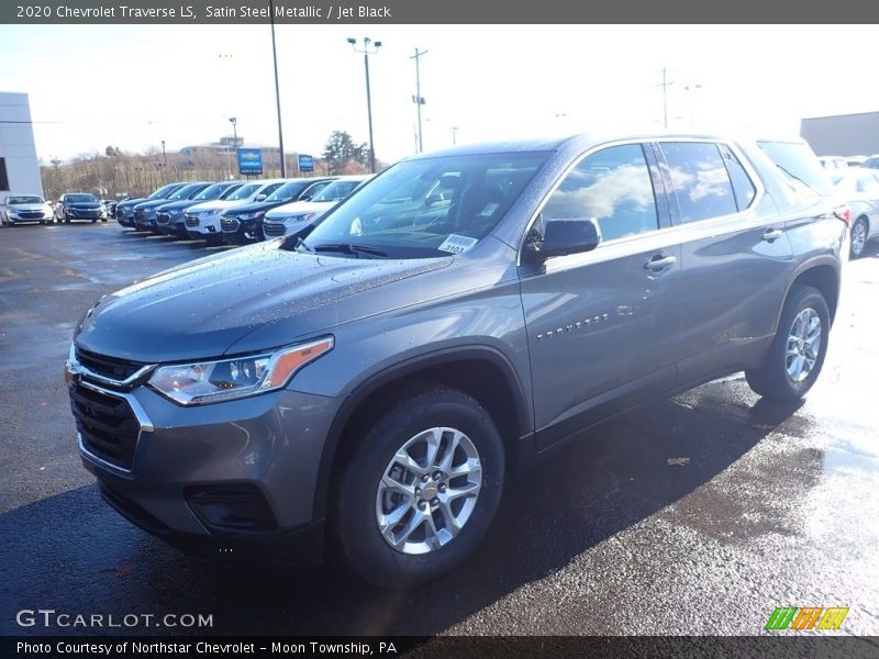 Satin Steel Metallic / Jet Black 2020 Chevrolet Traverse LS