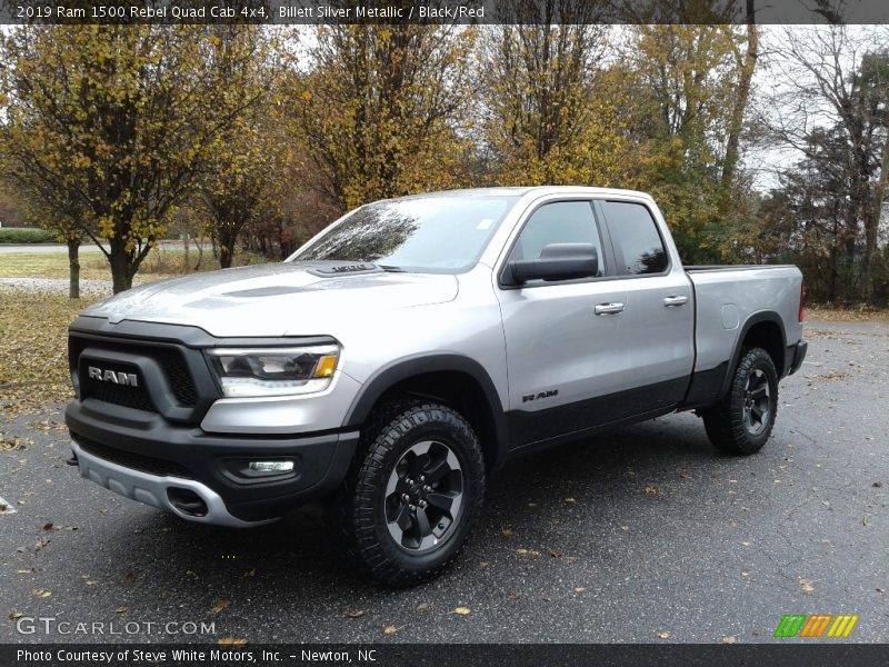 Billett Silver Metallic / Black/Red 2019 Ram 1500 Rebel Quad Cab 4x4