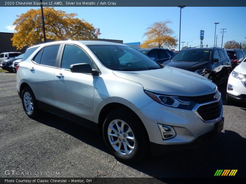 Silver Ice Metallic / Ash Gray 2020 Chevrolet Equinox LS AWD