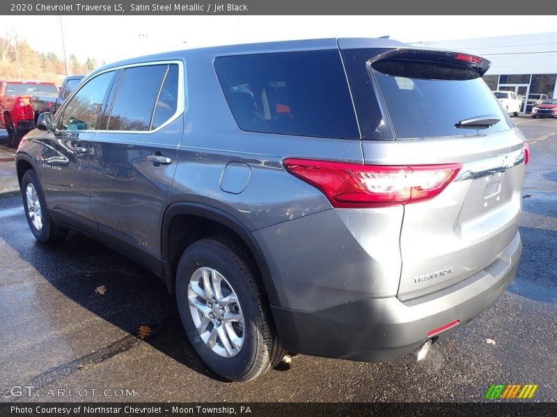 Satin Steel Metallic / Jet Black 2020 Chevrolet Traverse LS