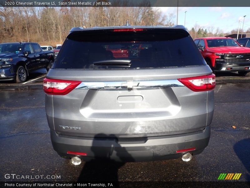 Satin Steel Metallic / Jet Black 2020 Chevrolet Traverse LS