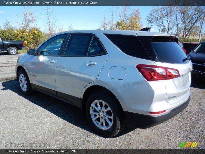 Silver Ice Metallic / Ash Gray 2020 Chevrolet Equinox LS AWD