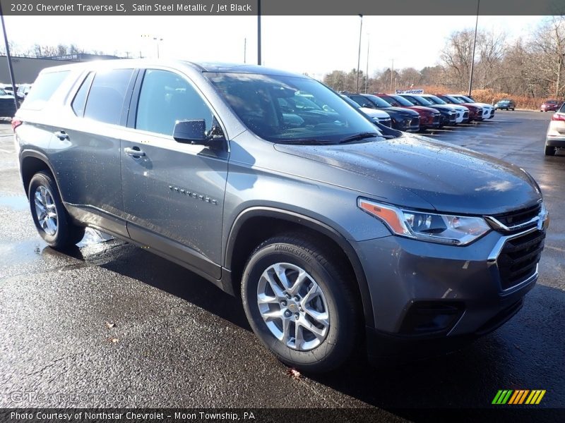 Satin Steel Metallic / Jet Black 2020 Chevrolet Traverse LS