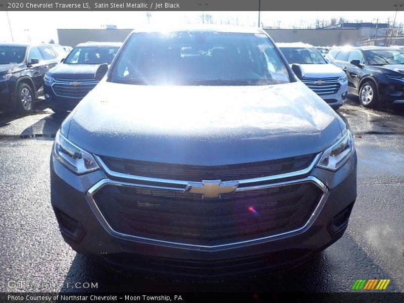 Satin Steel Metallic / Jet Black 2020 Chevrolet Traverse LS