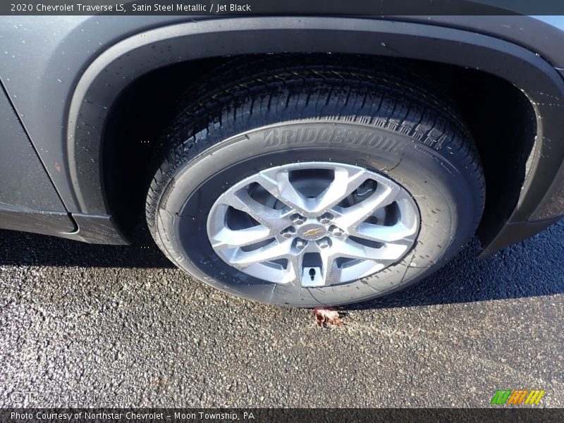 Satin Steel Metallic / Jet Black 2020 Chevrolet Traverse LS