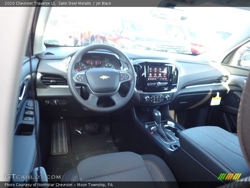 Satin Steel Metallic / Jet Black 2020 Chevrolet Traverse LS