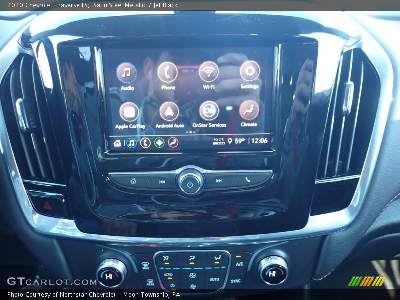 Satin Steel Metallic / Jet Black 2020 Chevrolet Traverse LS