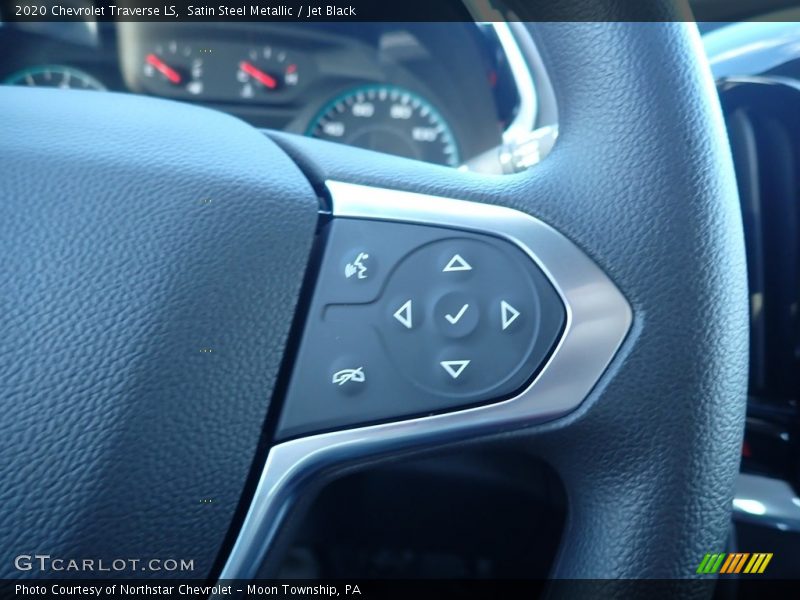 Satin Steel Metallic / Jet Black 2020 Chevrolet Traverse LS
