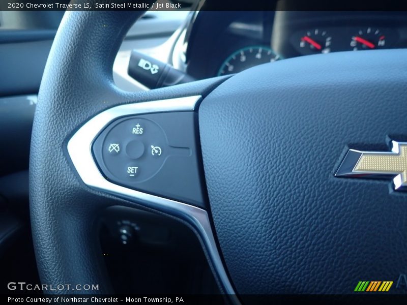 Satin Steel Metallic / Jet Black 2020 Chevrolet Traverse LS