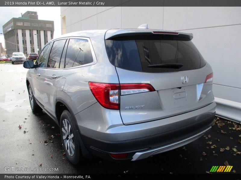 Lunar Silver Metallic / Gray 2019 Honda Pilot EX-L AWD