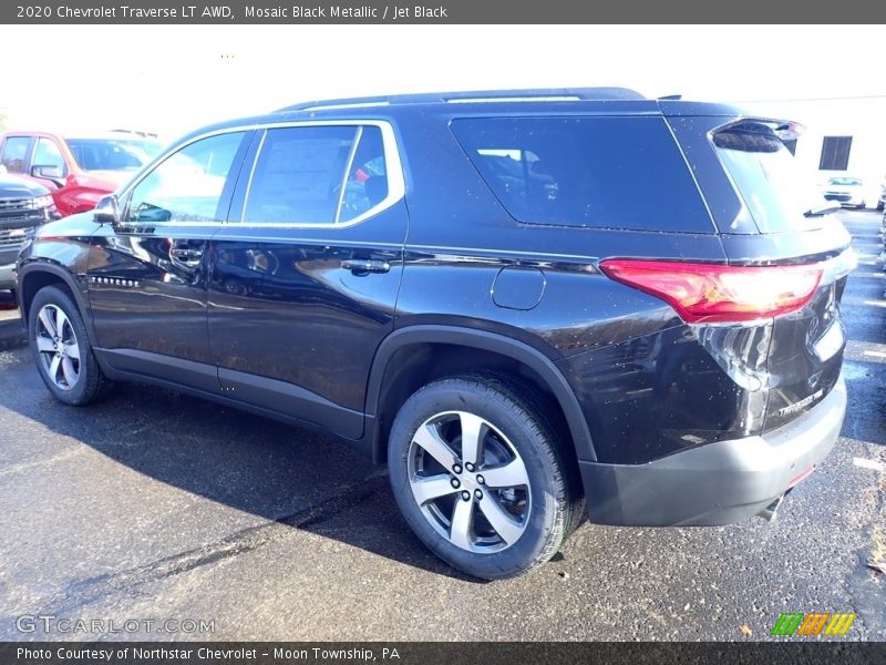 Mosaic Black Metallic / Jet Black 2020 Chevrolet Traverse LT AWD