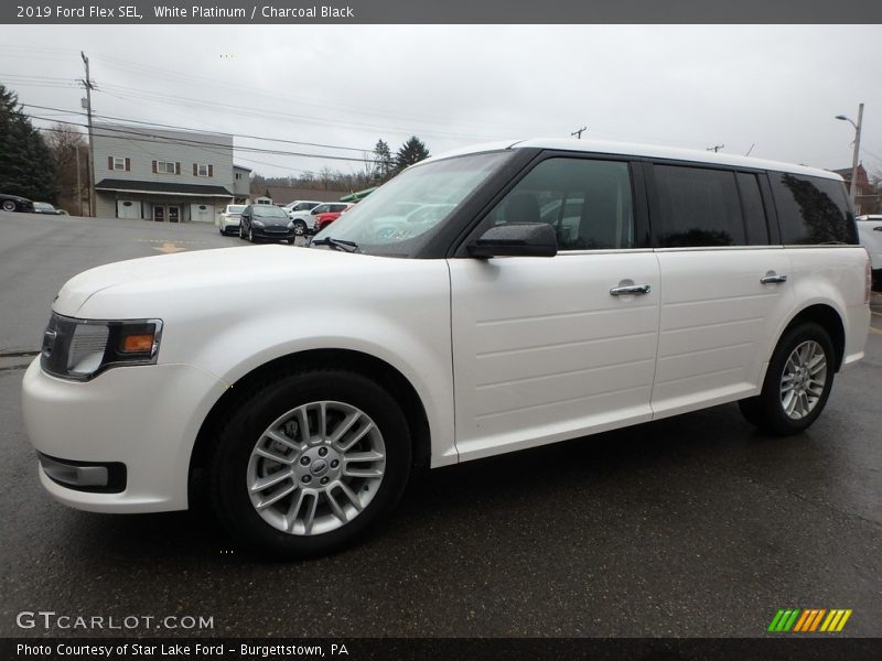 White Platinum / Charcoal Black 2019 Ford Flex SEL