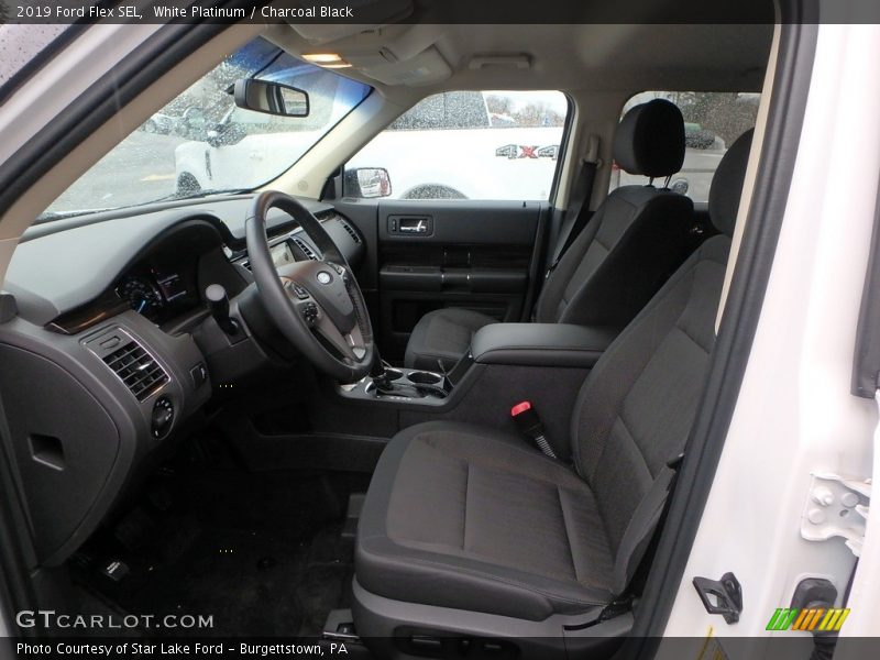 White Platinum / Charcoal Black 2019 Ford Flex SEL