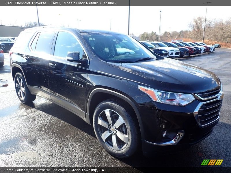 Mosaic Black Metallic / Jet Black 2020 Chevrolet Traverse LT AWD