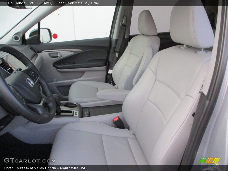 Lunar Silver Metallic / Gray 2019 Honda Pilot EX-L AWD