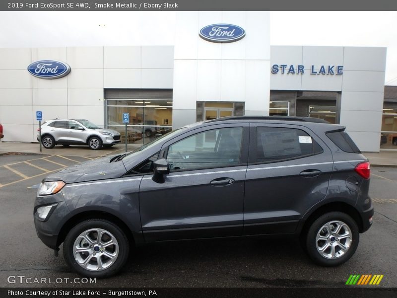 Smoke Metallic / Ebony Black 2019 Ford EcoSport SE 4WD