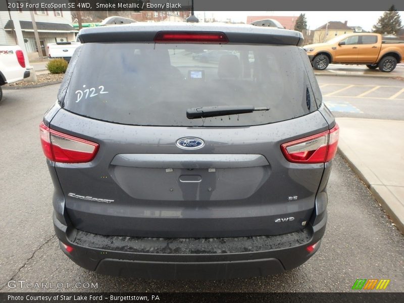 Smoke Metallic / Ebony Black 2019 Ford EcoSport SE 4WD