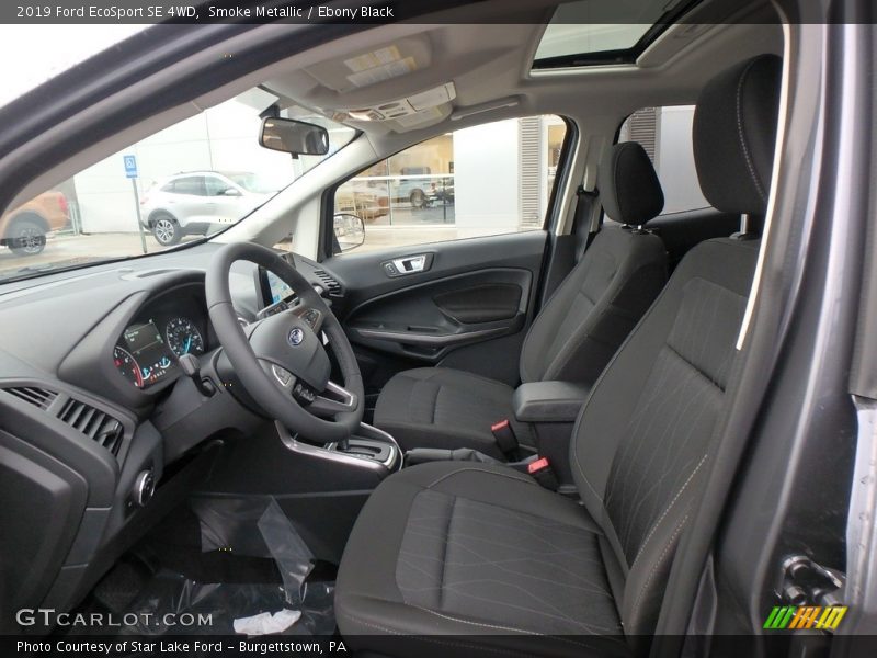  2019 EcoSport SE 4WD Ebony Black Interior