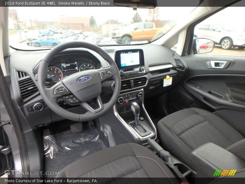  2019 EcoSport SE 4WD Ebony Black Interior