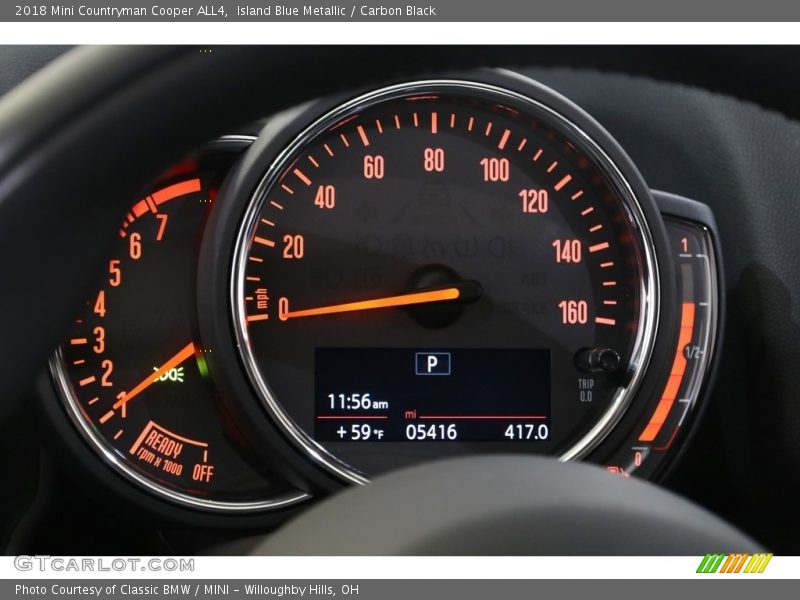 Island Blue Metallic / Carbon Black 2018 Mini Countryman Cooper ALL4