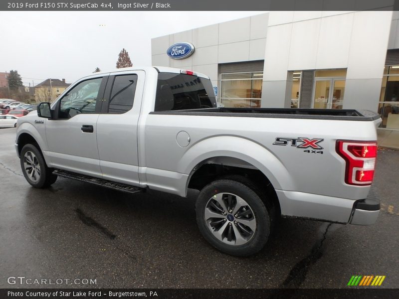 Ingot Silver / Black 2019 Ford F150 STX SuperCab 4x4