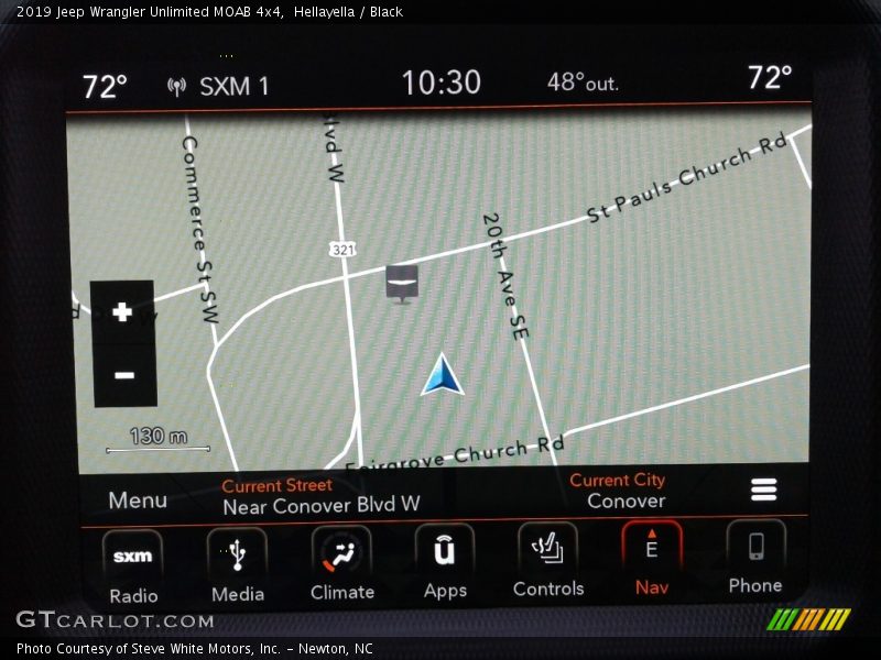 Navigation of 2019 Wrangler Unlimited MOAB 4x4