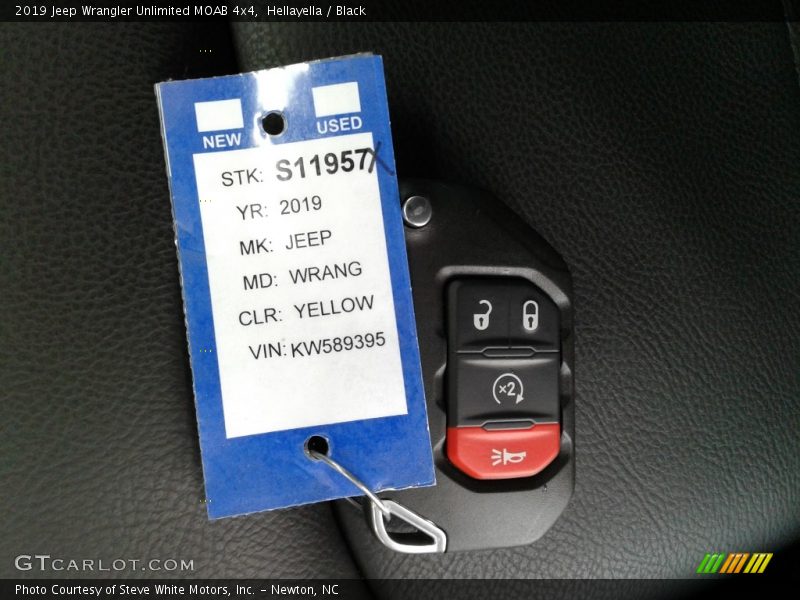 Keys of 2019 Wrangler Unlimited MOAB 4x4
