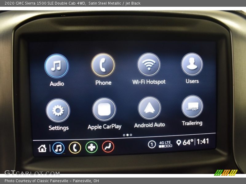 Satin Steel Metallic / Jet Black 2020 GMC Sierra 1500 SLE Double Cab 4WD