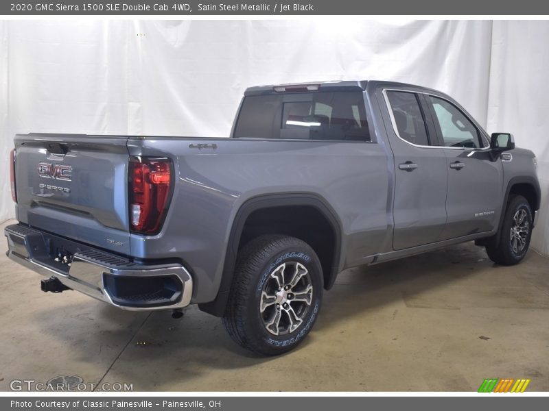 Satin Steel Metallic / Jet Black 2020 GMC Sierra 1500 SLE Double Cab 4WD