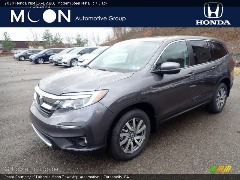 Modern Steel Metallic / Black 2020 Honda Pilot EX-L AWD