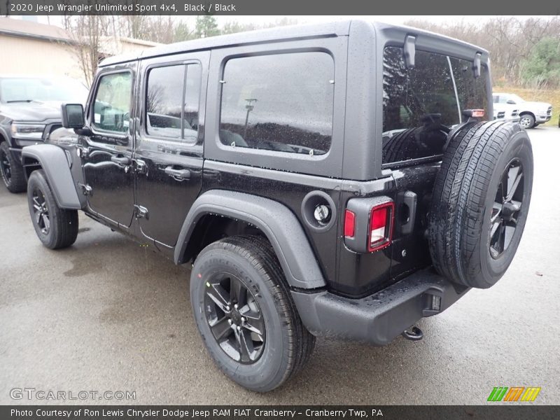 Black / Black 2020 Jeep Wrangler Unlimited Sport 4x4