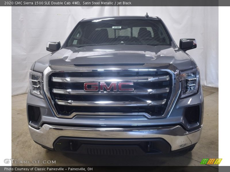 Satin Steel Metallic / Jet Black 2020 GMC Sierra 1500 SLE Double Cab 4WD