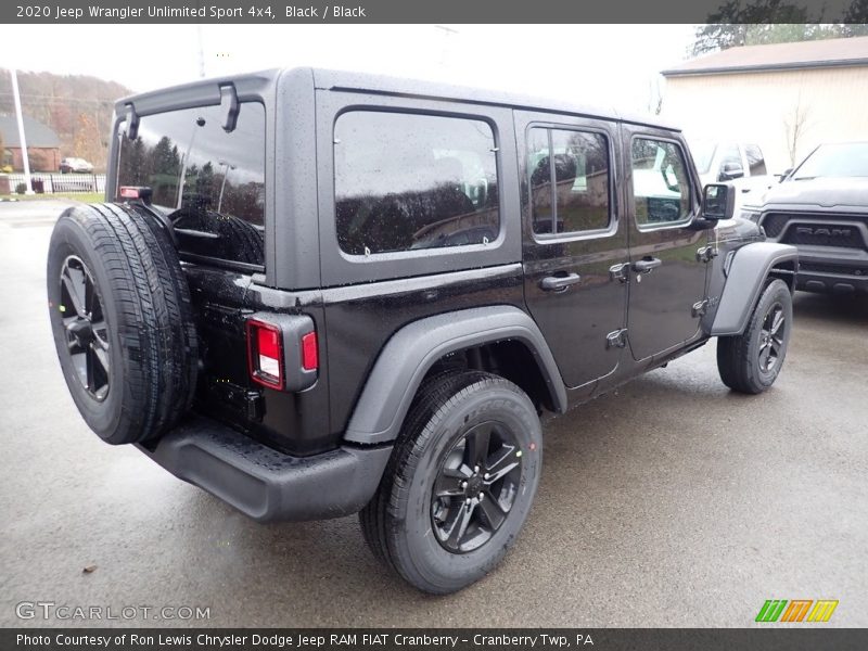 Black / Black 2020 Jeep Wrangler Unlimited Sport 4x4