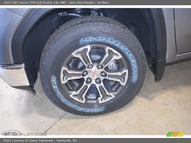Satin Steel Metallic / Jet Black 2020 GMC Sierra 1500 SLE Double Cab 4WD
