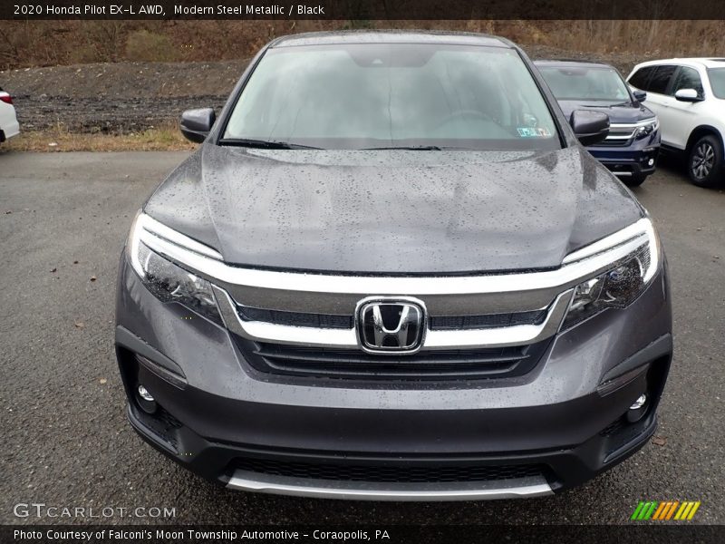 Modern Steel Metallic / Black 2020 Honda Pilot EX-L AWD